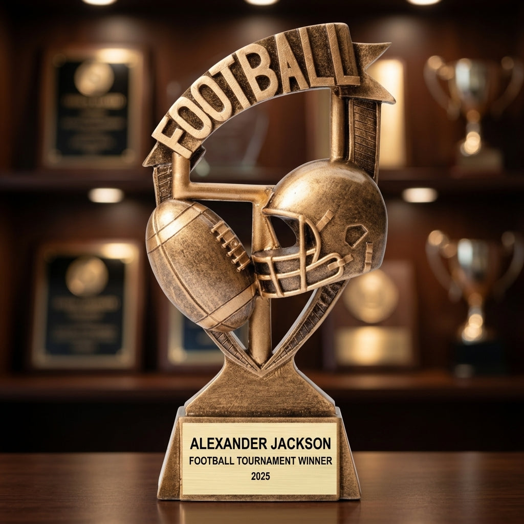 Personalized | Football Award | Custom Engraved | Football Trophy | Personalized Award | Youth Football | Team Recognition | MVP Award - View 4