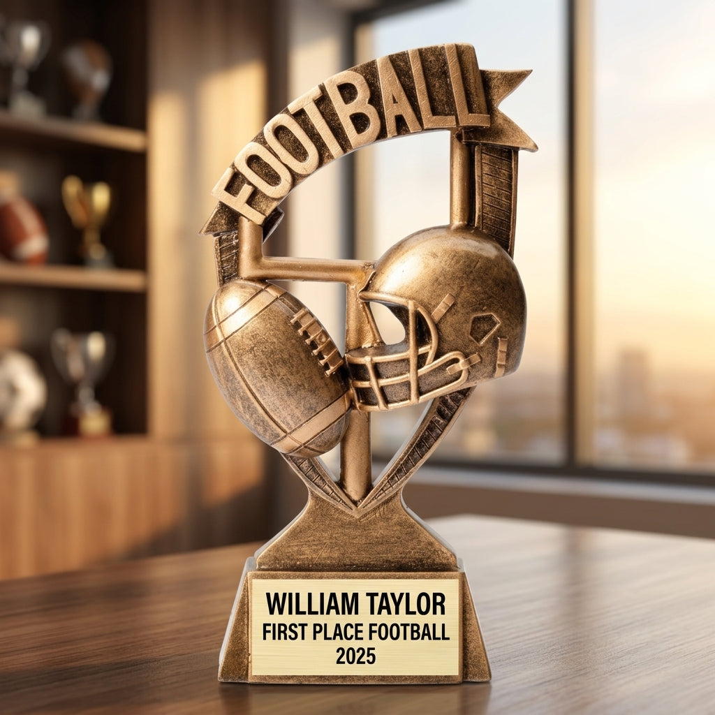 Personalized | Football Award | Custom Engraved | Football Trophy | Personalized Award | Youth Football | Team Recognition | MVP Award - View 5