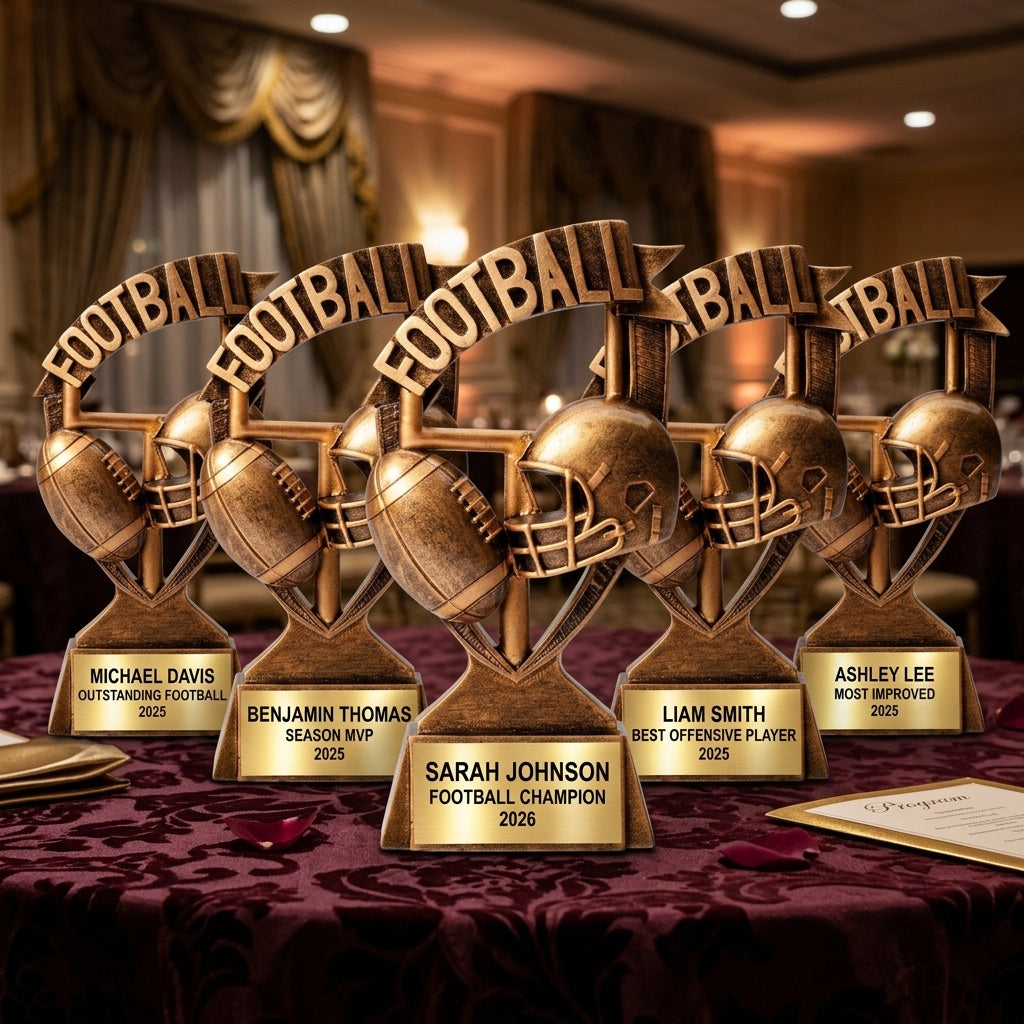 Personalized | Football Award | Custom Engraved | Football Trophy | Personalized Award | Youth Football | Team Recognition | MVP Award - View 6