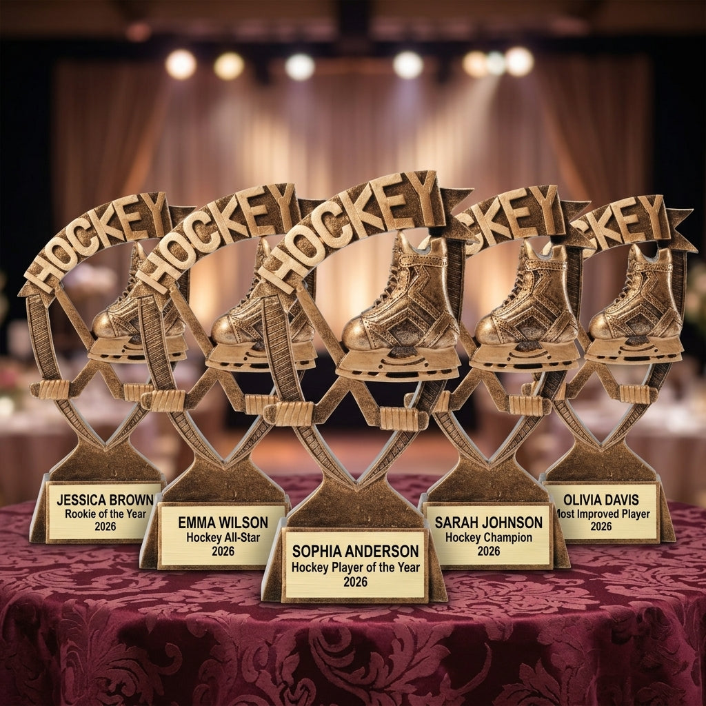 Personalized | Hockey Award | Custom Engraved | Hockey Trophy | Personalized Award | Engraved Hockey | Custom Trophy | Youth Hockey - View 6