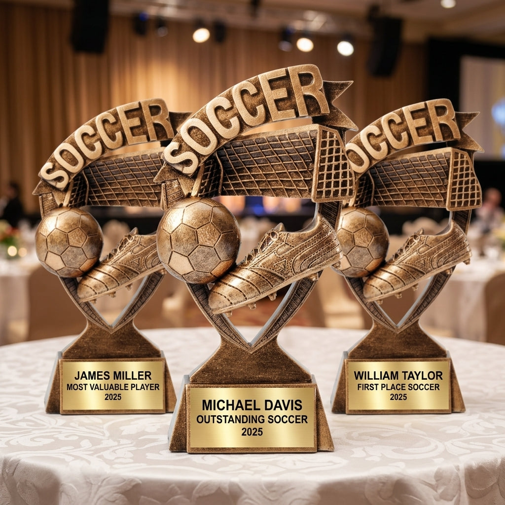 Personalized | Soccer Award | Custom Engraved | Soccer Trophy | Personalized Soccer | Engraved Award | Youth Soccer | Team Trophy - View 6