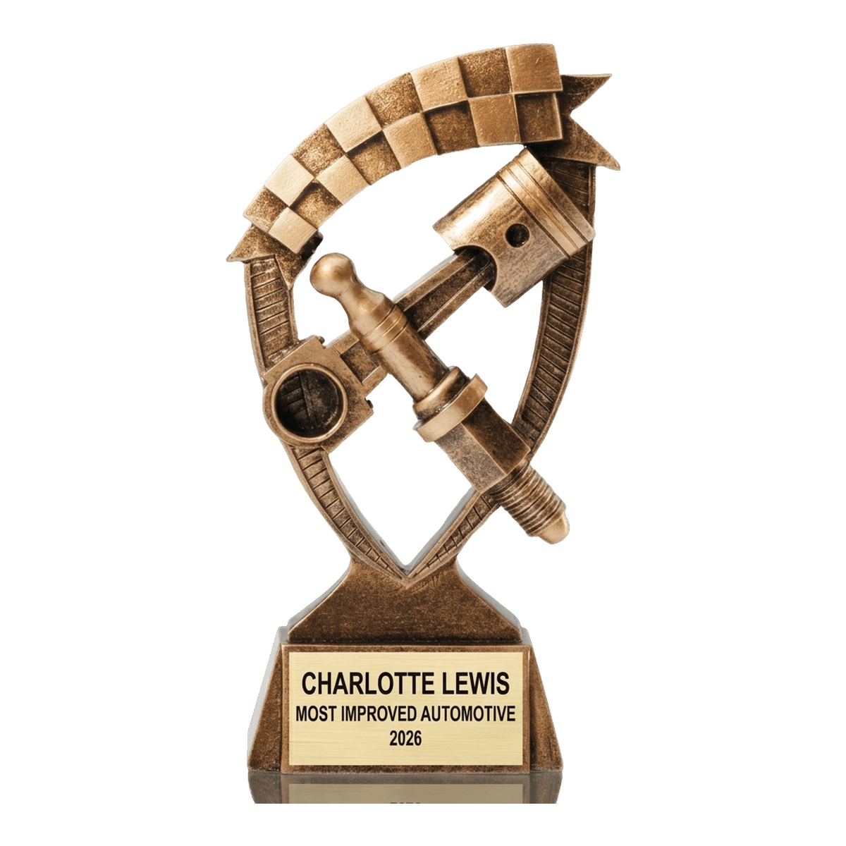 Personalized Automotive Award, Custom Engraved Racing & Mechanic Trophy, Car Enthusiast Gift