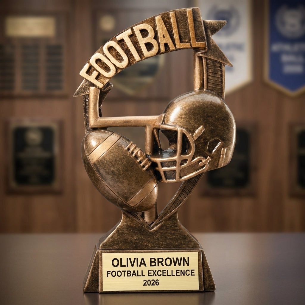 Personalized | Football Award | Custom Engraved | Football Trophy | Personalized Award | Engraved Trophy | Championship | MVP Award - View 3