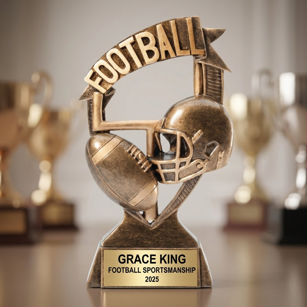 Personalized | Football Award | Custom Engraved | Football Trophy | Personalized Award | Engraved Trophy | Championship | MVP Award - View 4