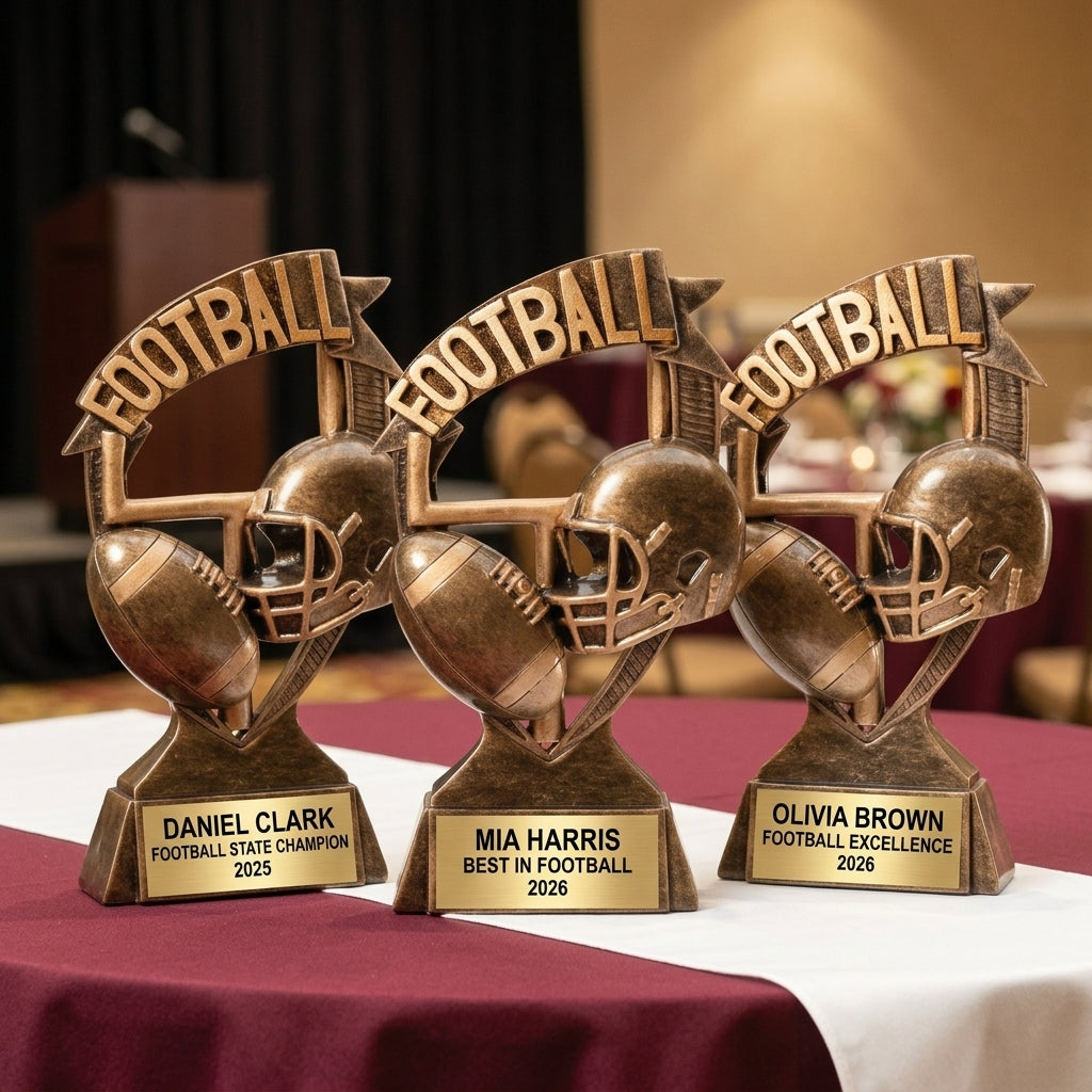 Personalized | Football Award | Custom Engraved | Football Trophy | Personalized Award | Engraved Trophy | Championship | MVP Award - View 6