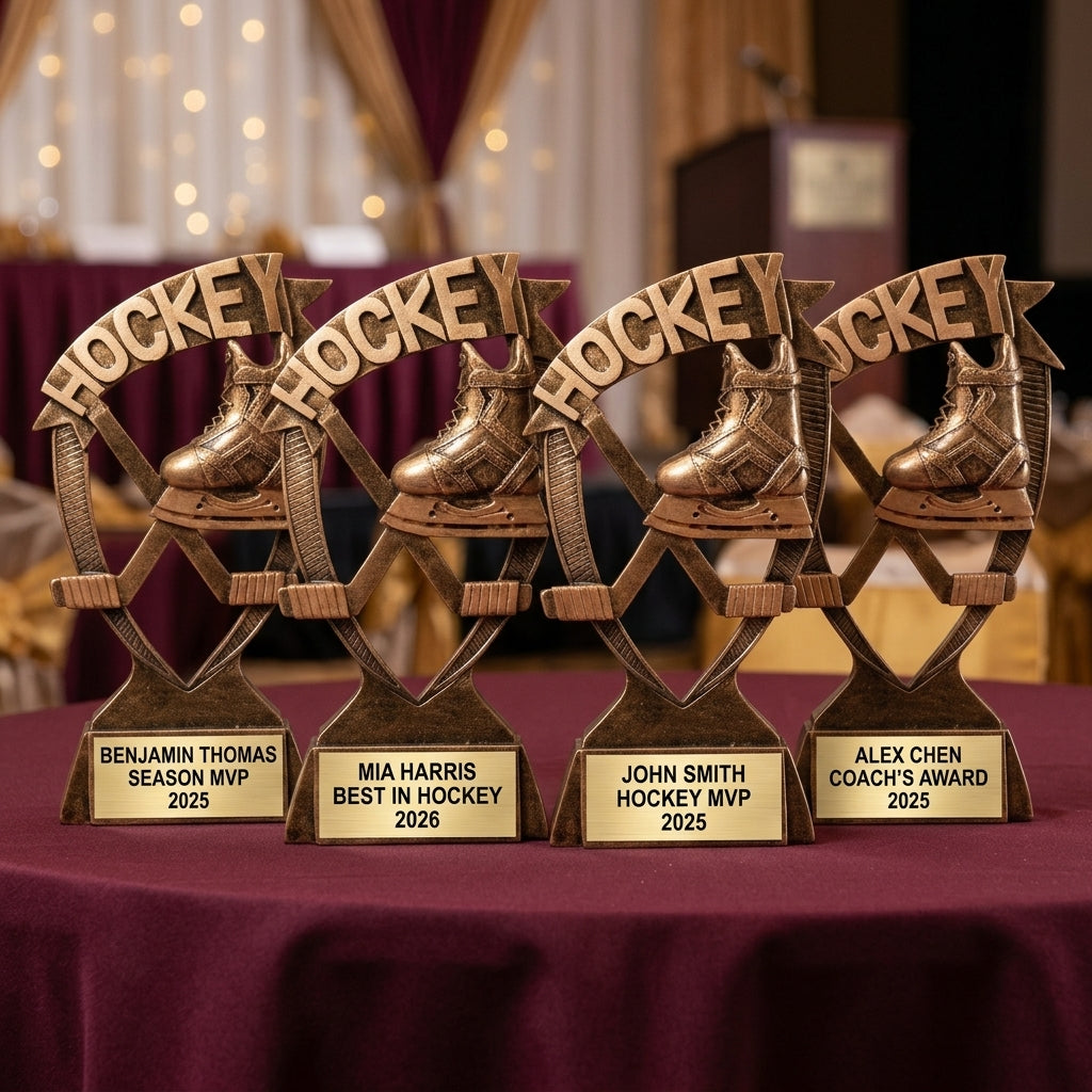 Personalized | Hockey Award | Custom Engraved | Hockey Trophy | Personalized Award | Engraved Hockey | MVP Trophy | Youth Hockey - View 6