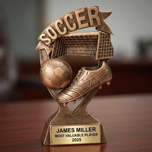 Personalized | Soccer Award | Custom Engraved | Soccer Trophy | Personalized Award | Youth Soccer | Team Award | MVP Trophy | Coach Gift - View 2