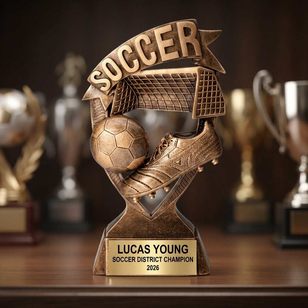 Personalized | Soccer Award | Custom Engraved | Soccer Trophy | Personalized Award | Youth Soccer | Team Award | MVP Trophy | Coach Gift - View 4