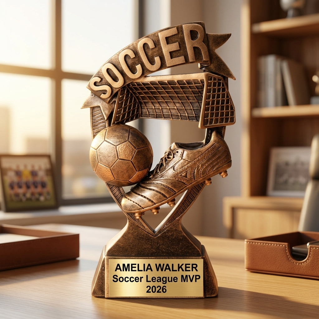 Personalized | Soccer Award | Custom Engraved | Soccer Trophy | Personalized Award | Youth Soccer | Team Award | MVP Trophy | Coach Gift - View 5