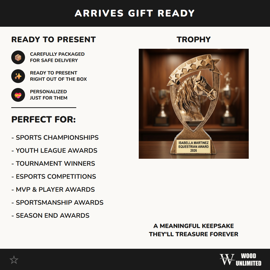 Personalized | Equestrian Award | Custom Engraved | Horse Trophy | Horse Show | Riding Trophy | Personalized Horse | Engraved Award