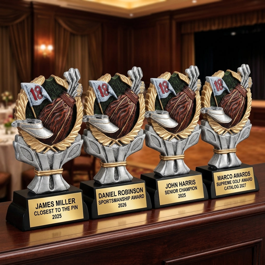 Golf Award Trophy | Personalized | Custom Engraved Golf Gift | Golf Tournament Award | Champion Prize - View 6