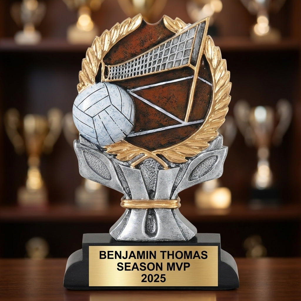 Volleyball Award Trophy | Personalized | Custom Engraved | Volleyball Gift | MVP | Tournament | Best Setter | Personalized Gift - View 4