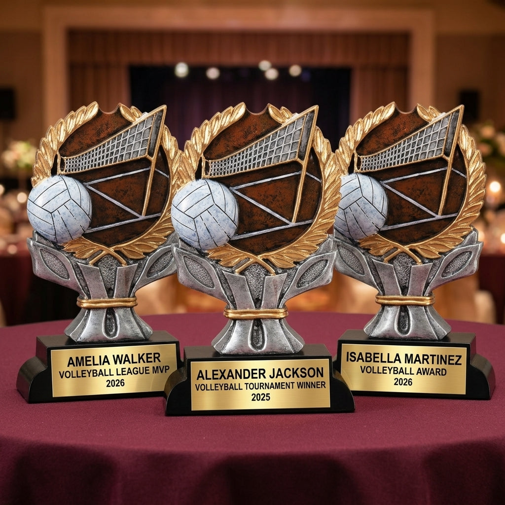 Volleyball Award Trophy | Personalized | Custom Engraved | Volleyball Gift | MVP | Tournament | Best Setter | Personalized Gift - View 6