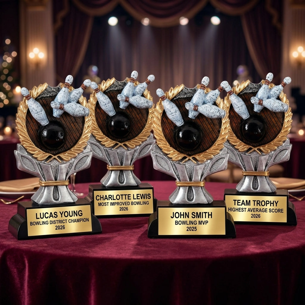 Bowling Award | Personalized Trophy | Custom Engraved | Bowling Tournament Trophy | Team Award | Personalized Bowling Gift - View 6