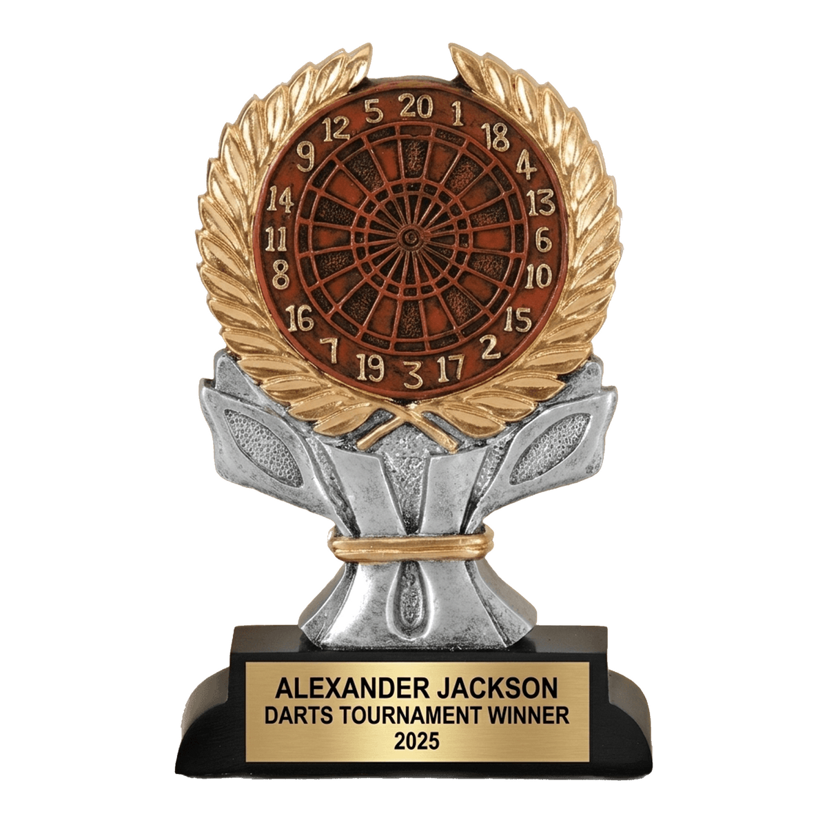 Darts Award Trophy | Personalized | Custom Engraved | Dart Tournament | Gift for Dart Player | Darts Champion