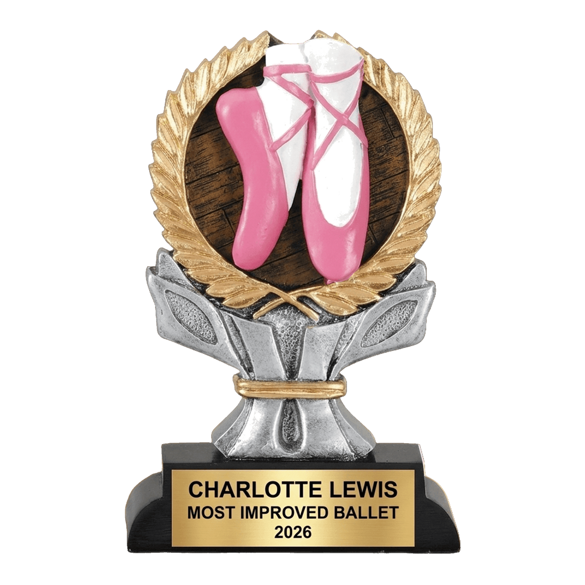 Dance Award Trophy | Personalized Ballerina | Custom Engraved | Dance Recital Gift | Ballet | Wood Unlimited