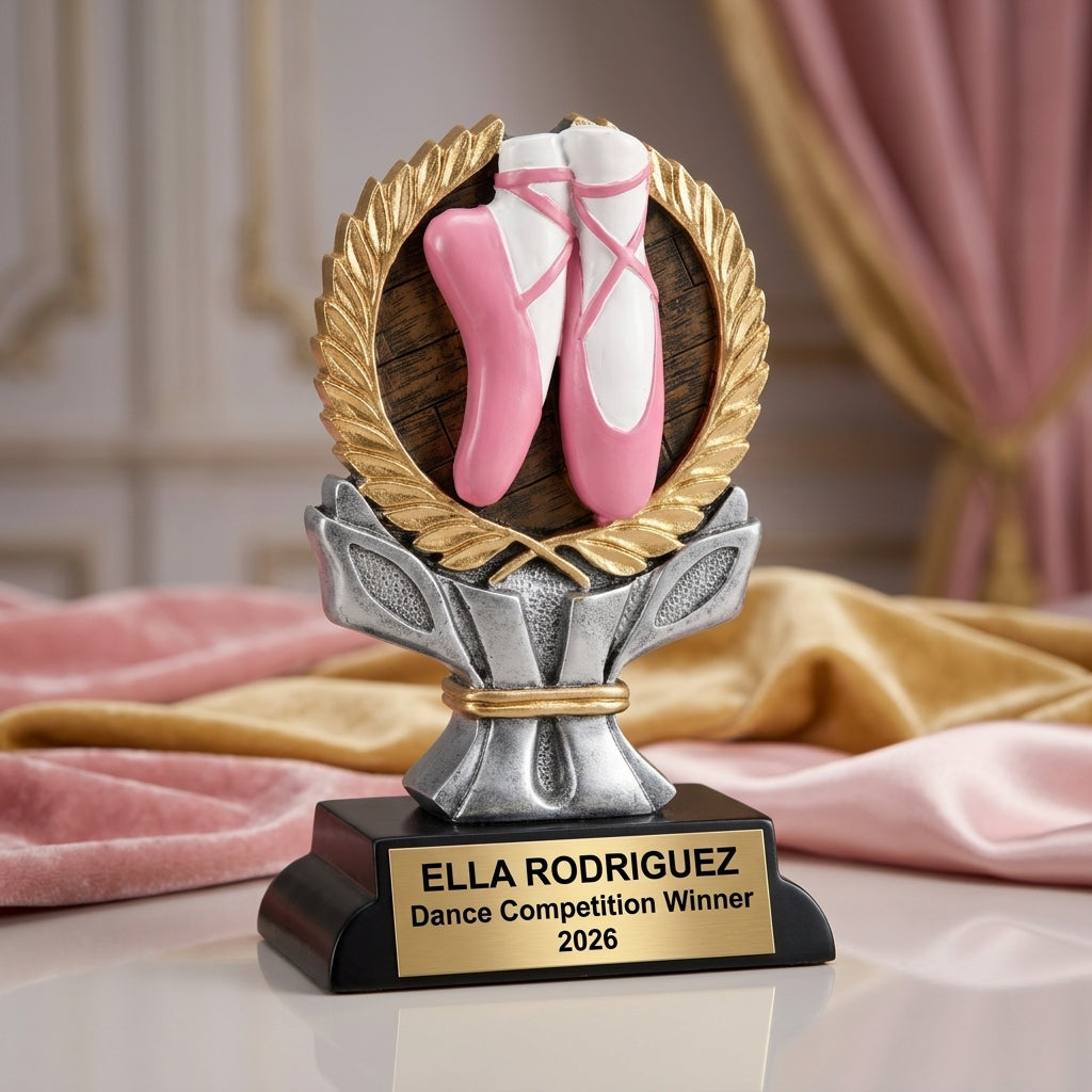 Dance Award Trophy | Personalized Ballerina | Custom Engraved | Dance Recital Gift | Ballet | Wood Unlimited - View 5