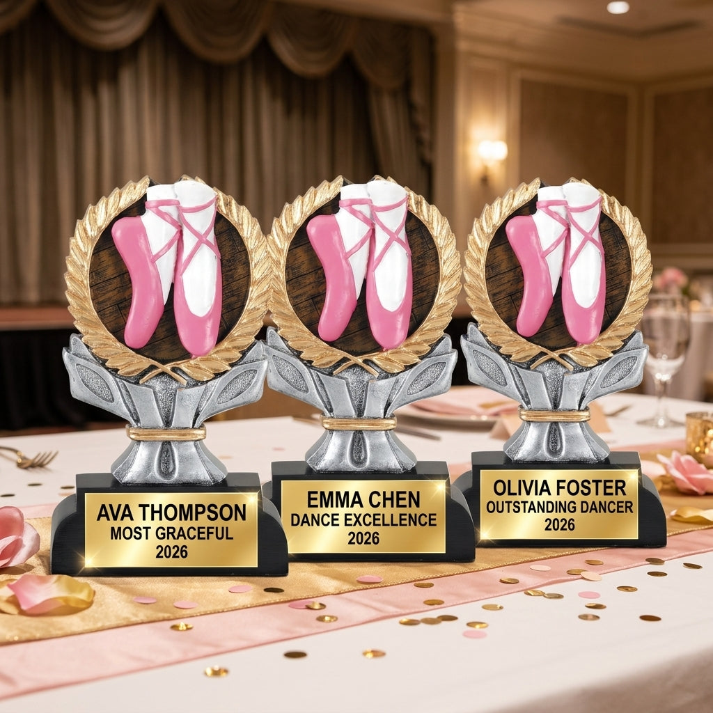 Dance Award Trophy | Personalized Ballerina | Custom Engraved | Dance Recital Gift | Ballet | Wood Unlimited - View 6