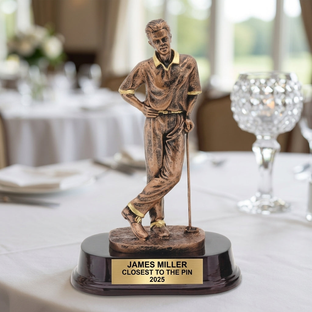 Personalized | Golf Award | Custom Engraved | Golfer | Trophy | Award | Engraved | Tournament | Custom | Gift | Men | Retirement | Coach - View 5