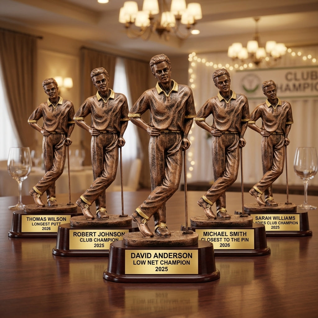 Personalized | Golf Award | Custom Engraved | Golfer | Trophy | Award | Engraved | Tournament | Custom | Gift | Men | Retirement | Coach - View 6