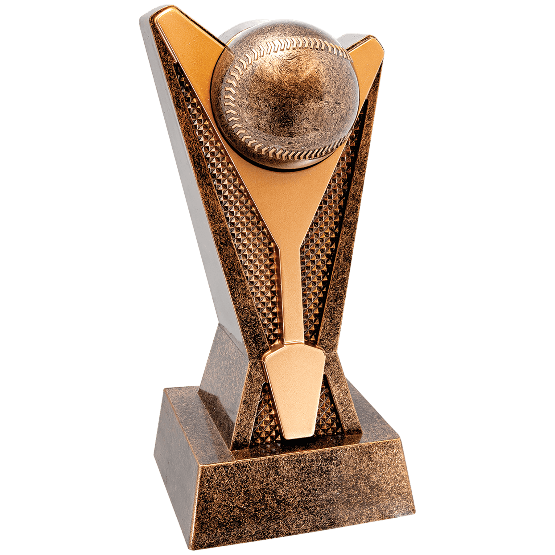 Personalized Baseball/Softball Trophy 7.5"/9" - Custom Engraved ROCK STAR for Team, Coach & MVP Awards - View 1