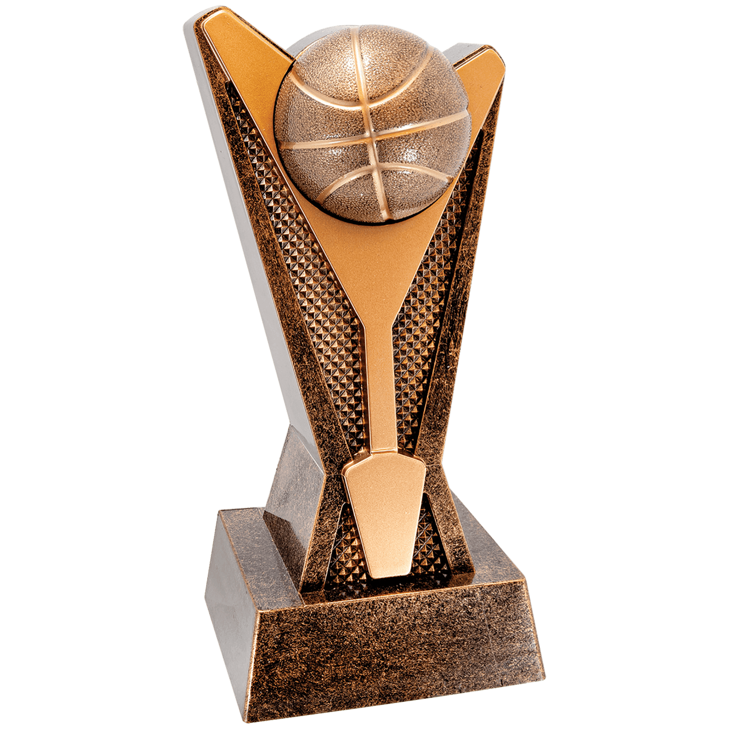 Personalized Basketball Trophy 7.5"/9" - Custom Engraved ROCK STR AWRD for Team, Coach & MVP Awards - View 1