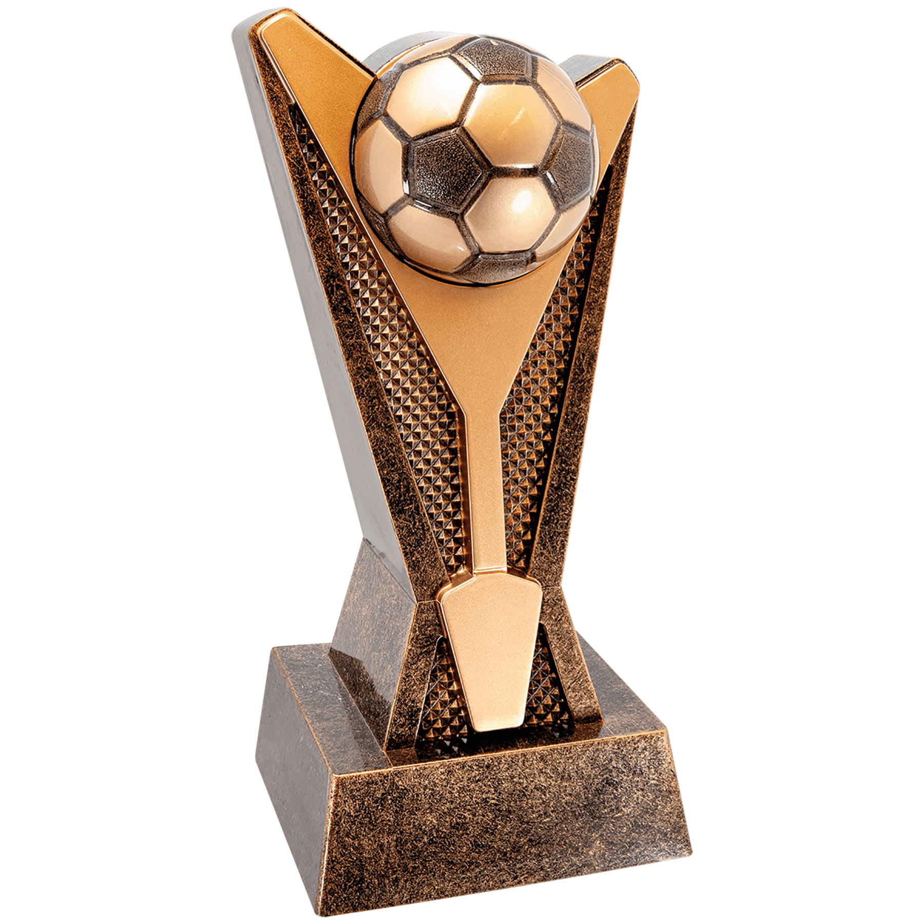 Personalized Soccer Trophy 7.5"/9" - Custom Engraved ROCK STAR AWRD for Team, Coach & MVP Awards - View 1