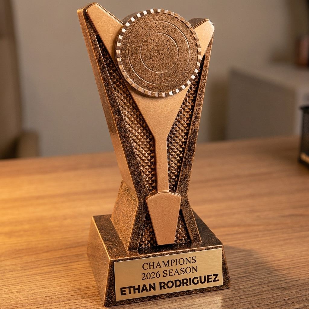 Personalized Sports Trophy 7.5" - Custom Engraved RKS for Team, Coach & MVP - View 2