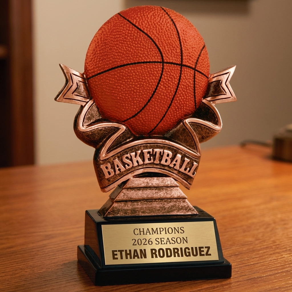 Personalized Sports Trophy 5.5" - Custom Engraved RR for Team, Coach & MVP - View 2