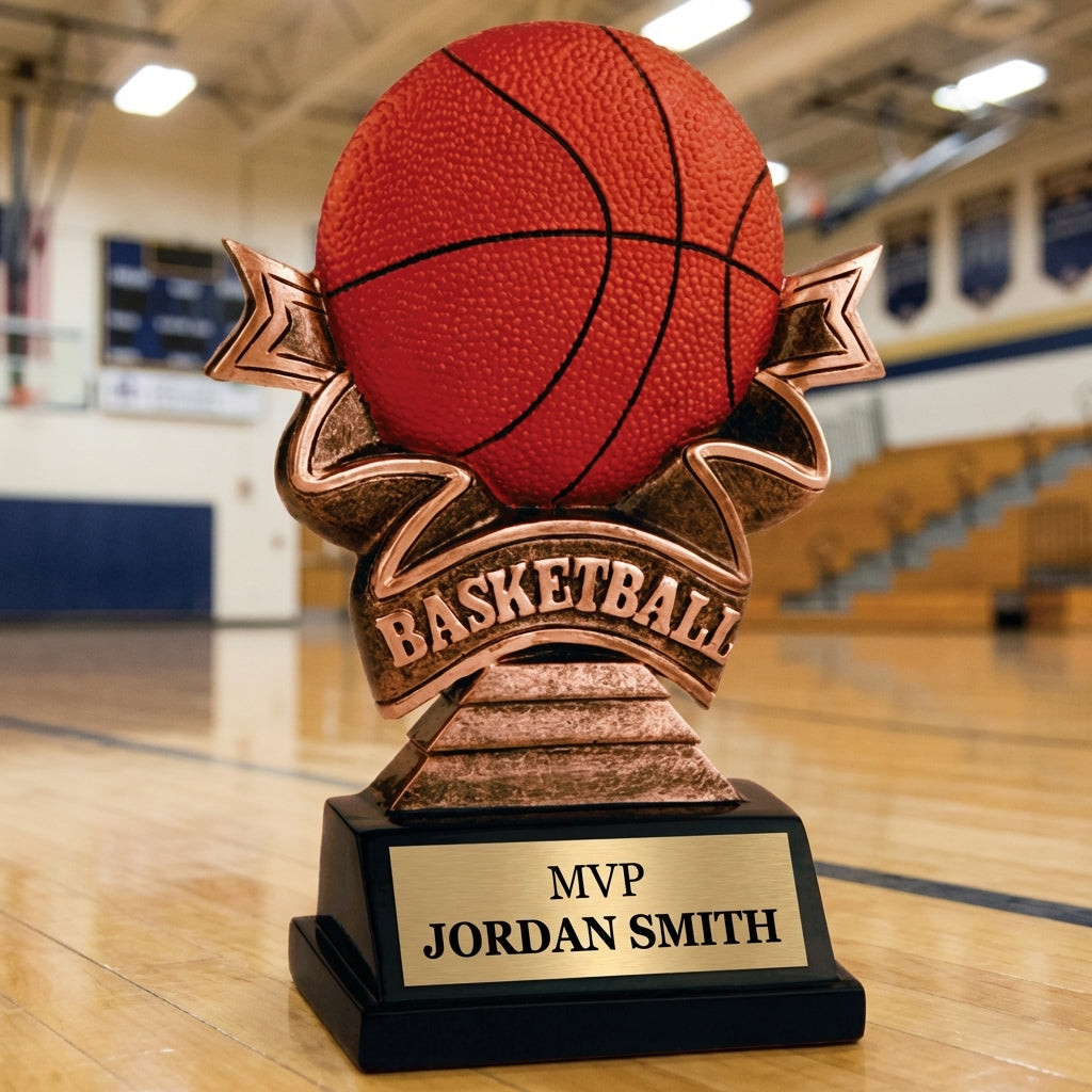 Personalized Sports Trophy 5.5" - Custom Engraved RR for Team, Coach & MVP - View 3
