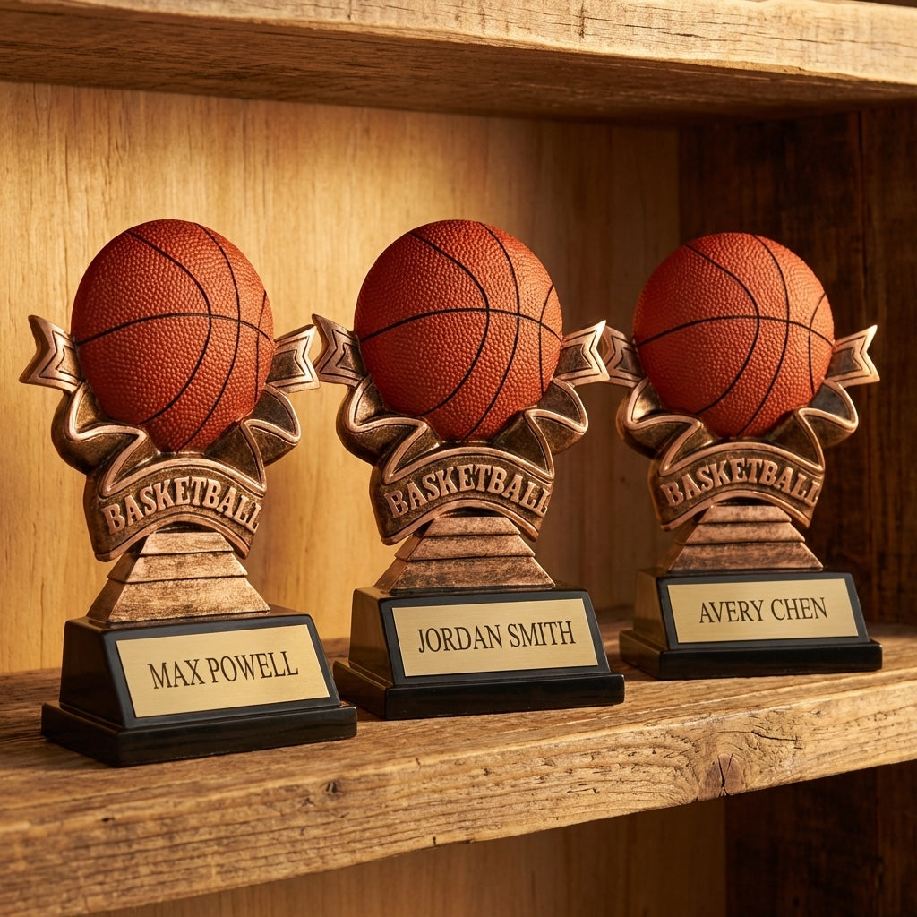 Personalized Sports Trophy 5.5" - Custom Engraved RR for Team, Coach & MVP - View 4