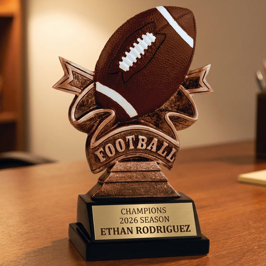 Personalized Sports Trophy 5.5" - Custom Engraved RR for Team, Coach & MVP - View 2