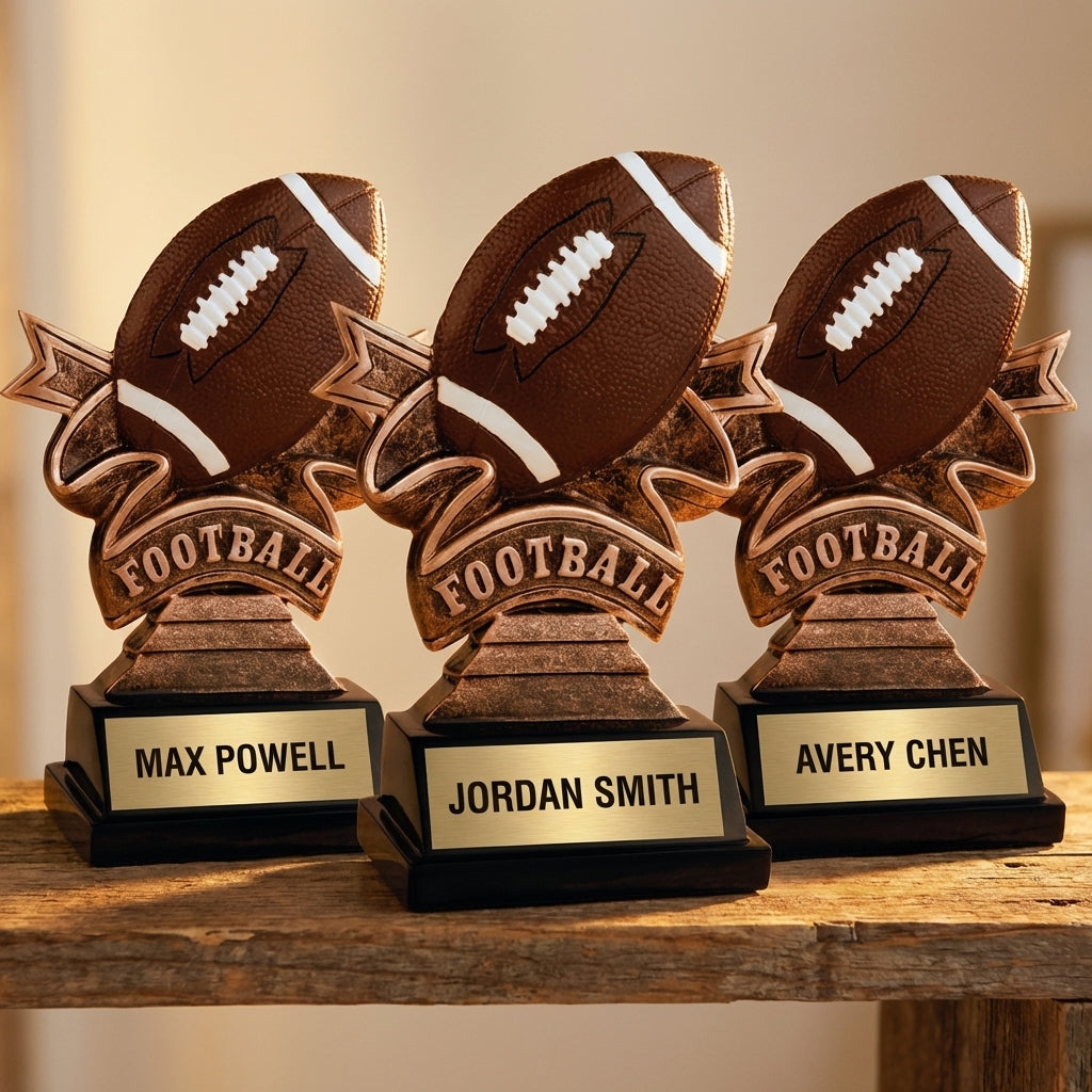 Personalized Sports Trophy 5.5" - Custom Engraved RR for Team, Coach & MVP - View 4
