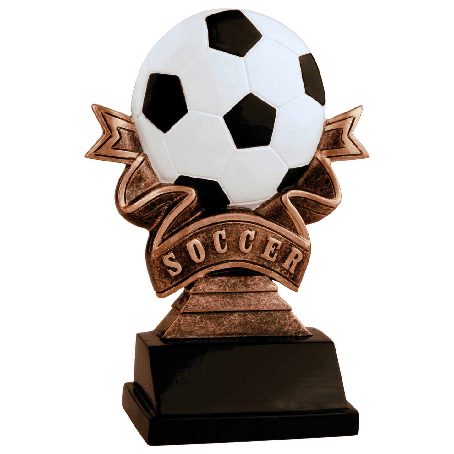 Personalized Soccer Trophy 5.5" - Custom Engraved RR for Team, Coach & MVP - View 1