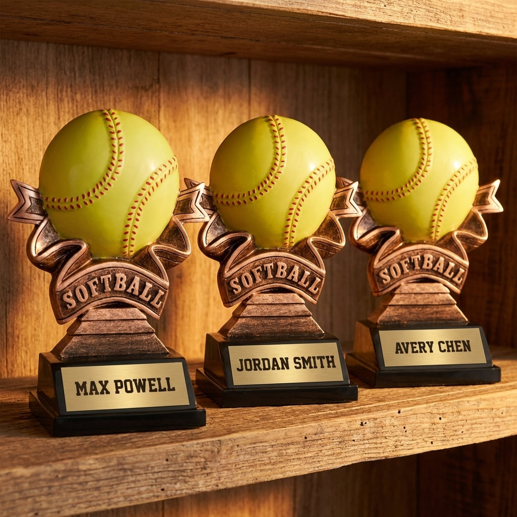 Personalized Football Trophy 5.5" - Custom Engraved RR for Team, Coach & MVP - View 4