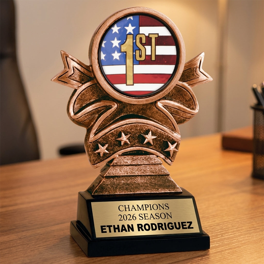 Personalized Sports Trophy 5.5" - Custom Engraved RR for Team, Coach & MVP - View 2