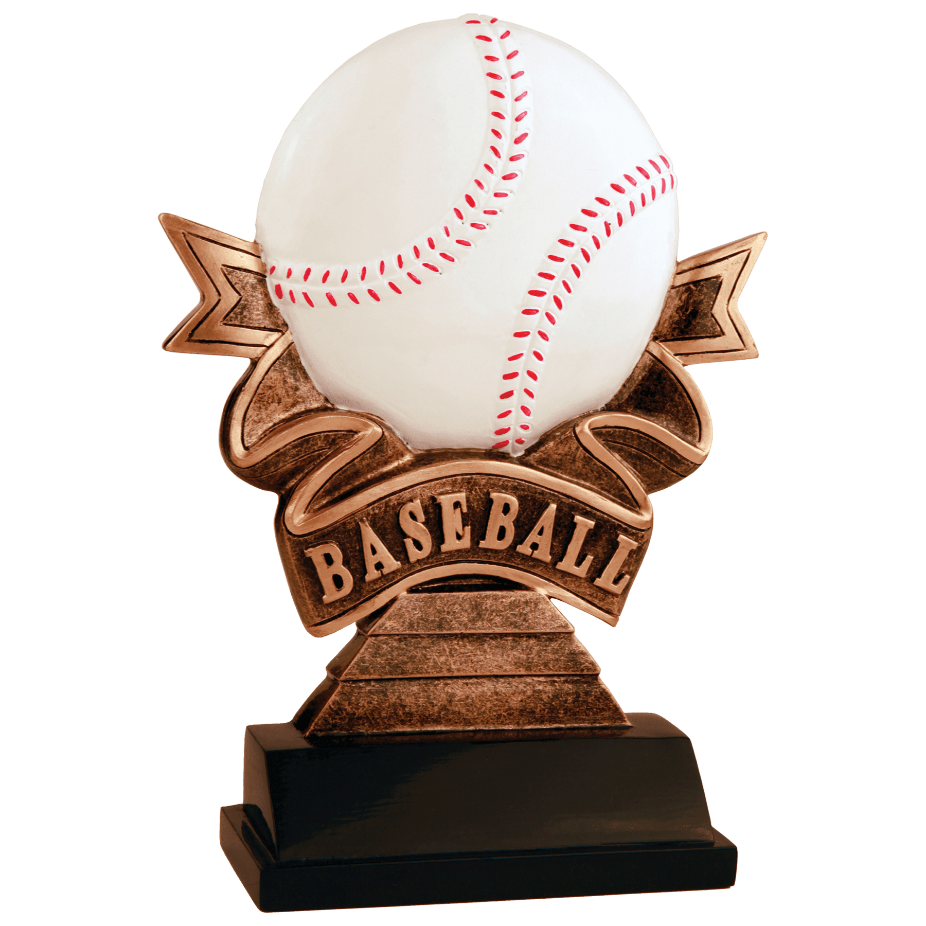 Personalized Baseball Trophy 7" - Custom Engraved RR for Team, Coach & MVP - View 1