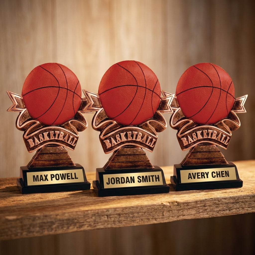 Personalized Sports Trophy 7" - Custom Engraved RR for Team, Coach & MVP - View 4