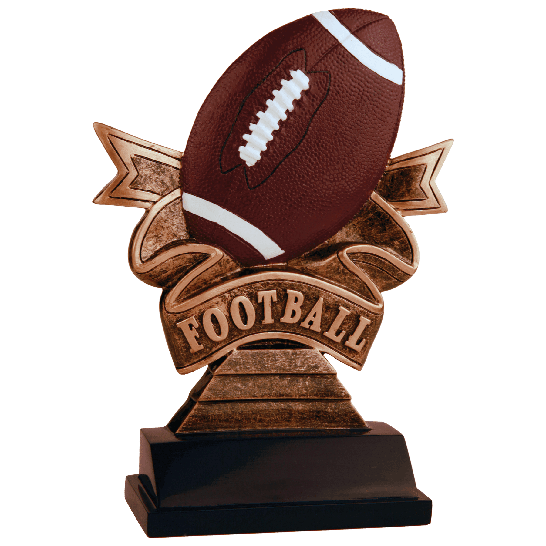 Personalized Football Trophy 7" - Custom Engraved RR for Team, Coach & MVP - View 1