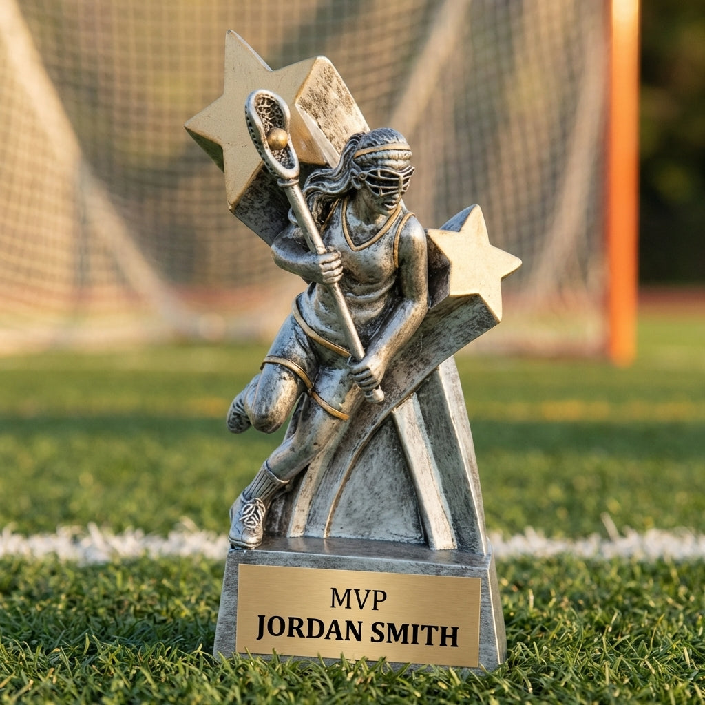 Personalized Sports Trophy 6" - Custom Engraved RSS for Team, Coach & MVP - View 3