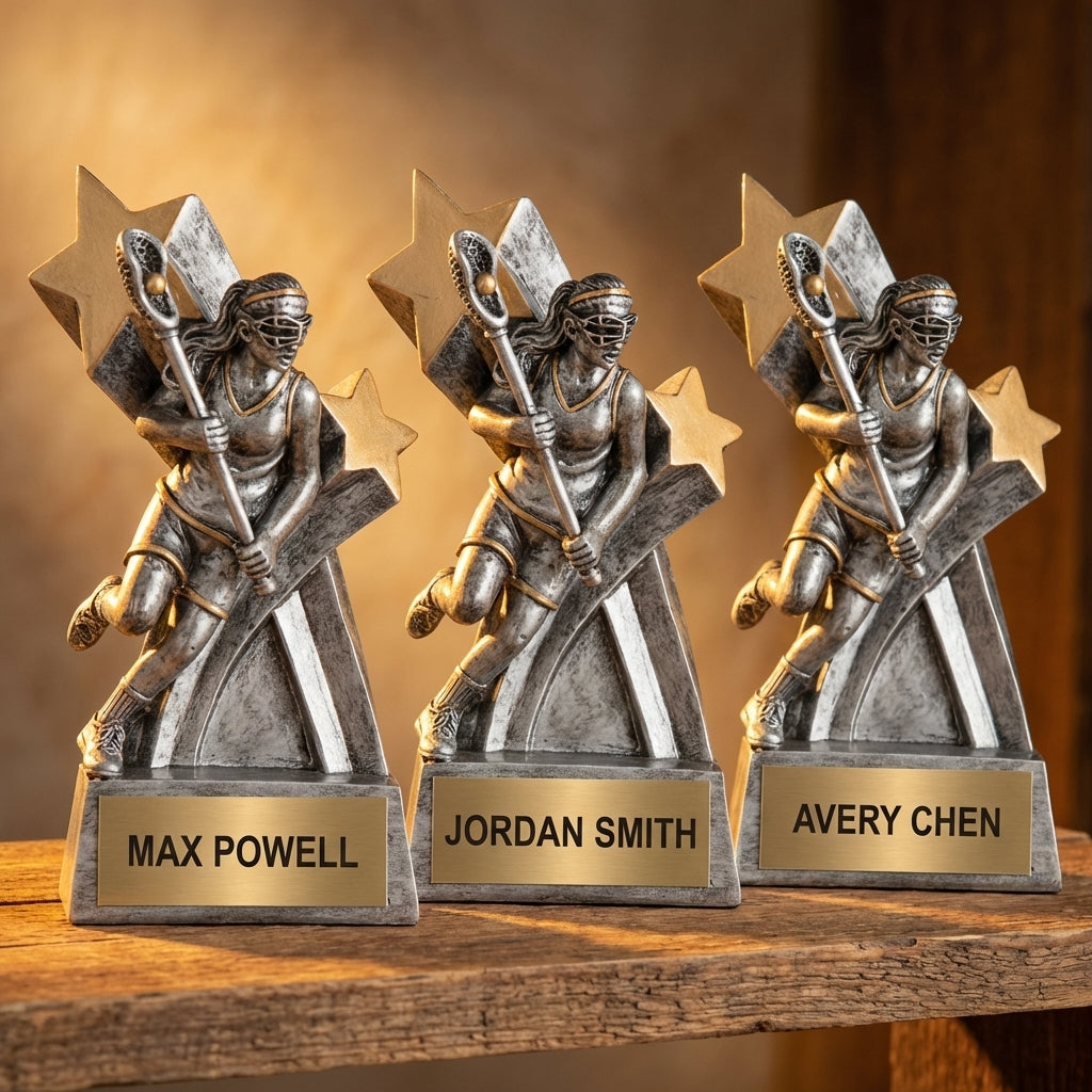 Personalized Sports Trophy 6" - Custom Engraved RSS for Team, Coach & MVP - View 4