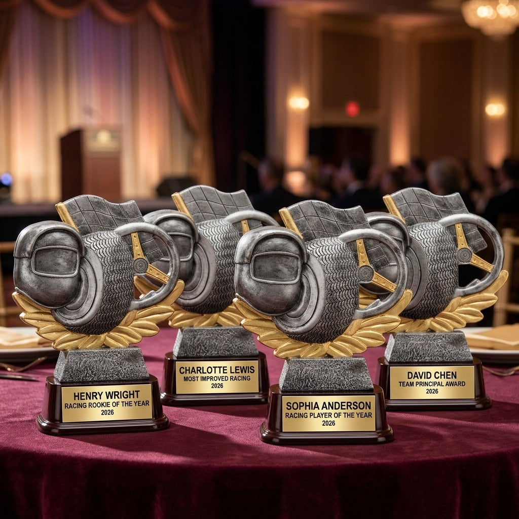 Racing Award Trophy | Personalized | Custom Engraved Racing Trophy | Motorsport Gift | Race Car Driver Award | Championship Trophy - View 6