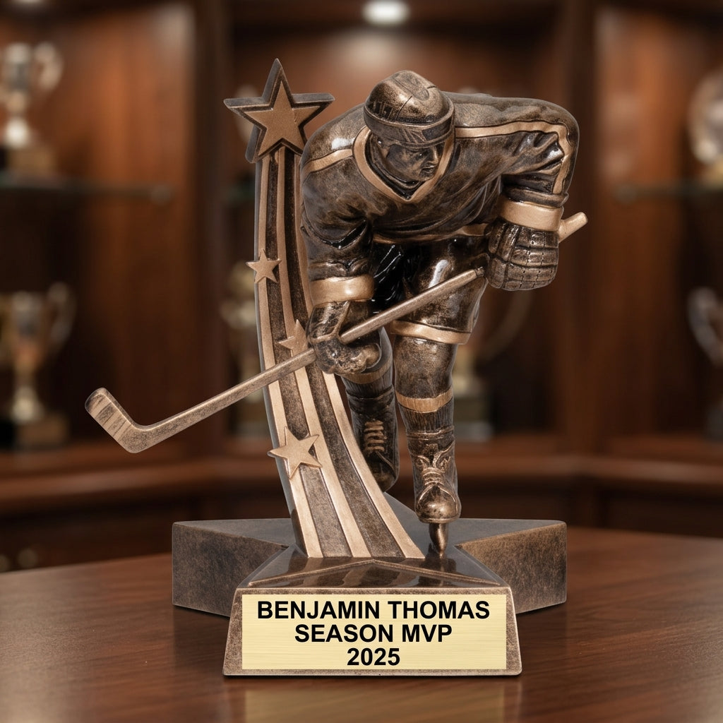 Hockey Trophy Award | Personalized Hockey Award | Custom Engraved | Hockey Gift | Team Award | Hockey Tournament | Personalized Trophy - View 1