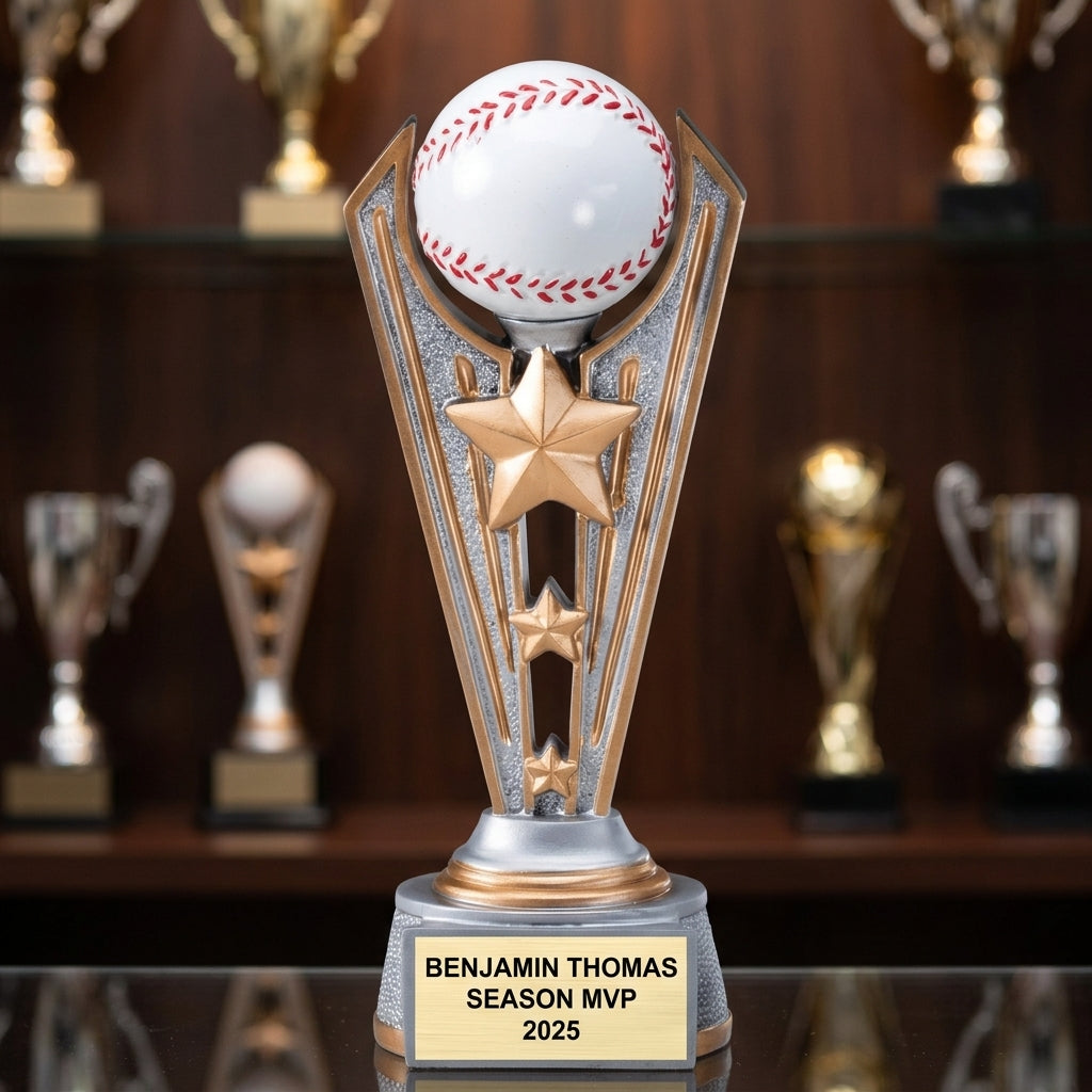 Baseball Award Trophy | Personalized | Custom Engraved | MVP Award | Baseball Gift | Team Trophy - View 1
