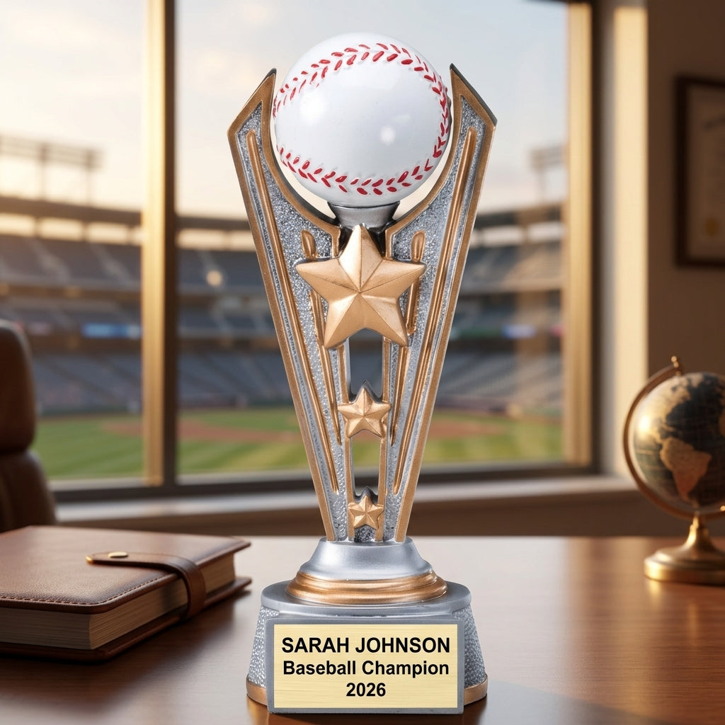 Baseball Award Trophy | Personalized | Custom Engraved | MVP Award | Baseball Gift | Team Trophy - View 5