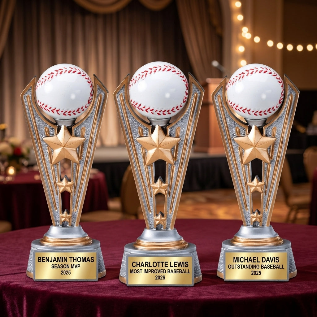 Baseball Award Trophy | Personalized | Custom Engraved | MVP Award | Baseball Gift | Team Trophy - View 6