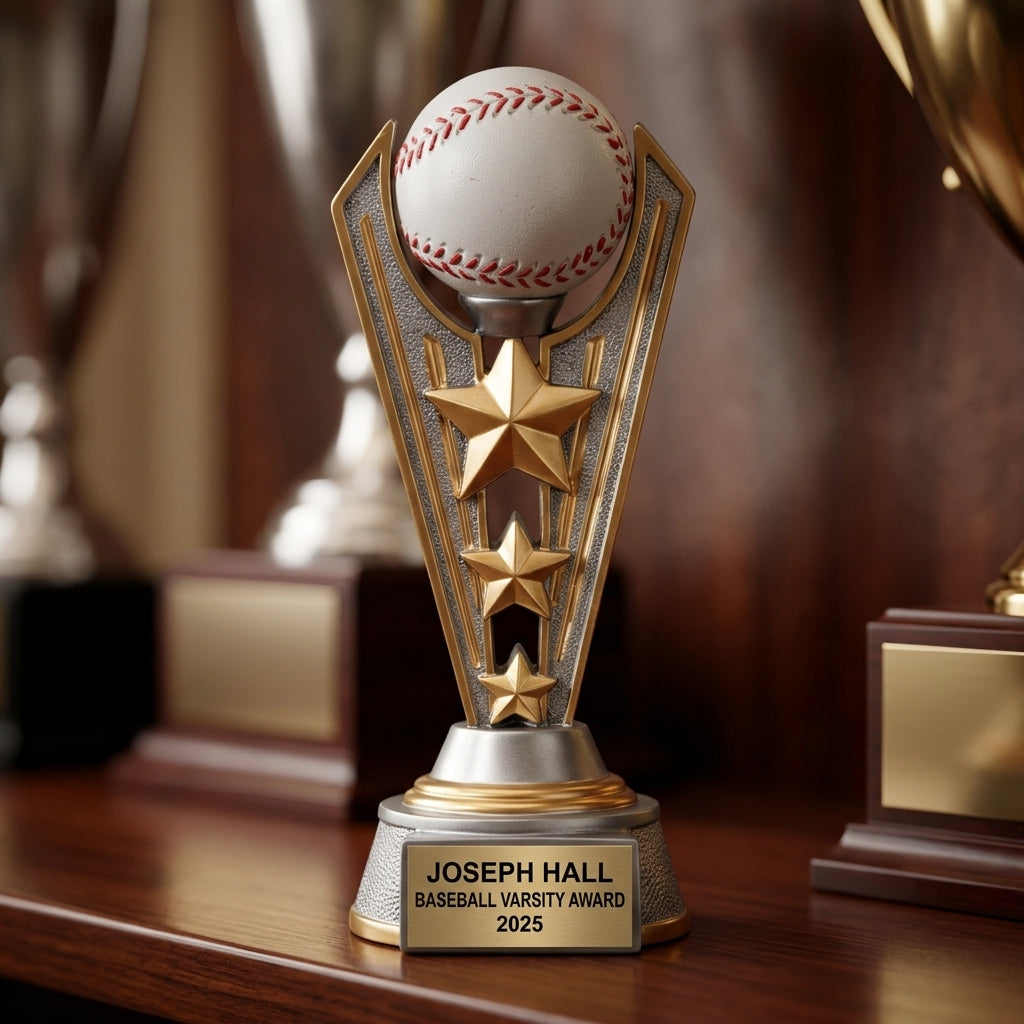 Baseball Award Trophy | Personalized | Custom Engraved | Baseball MVP Award | All Star | Team Trophy | Baseball Gift - View 4