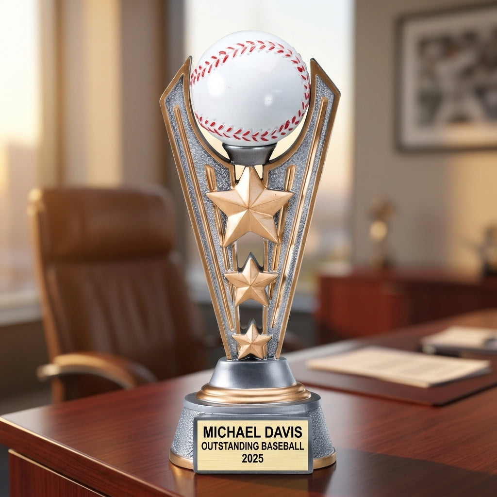 Baseball Award Trophy | Personalized | Custom Engraved | Baseball MVP Award | All Star | Team Trophy | Baseball Gift - View 5