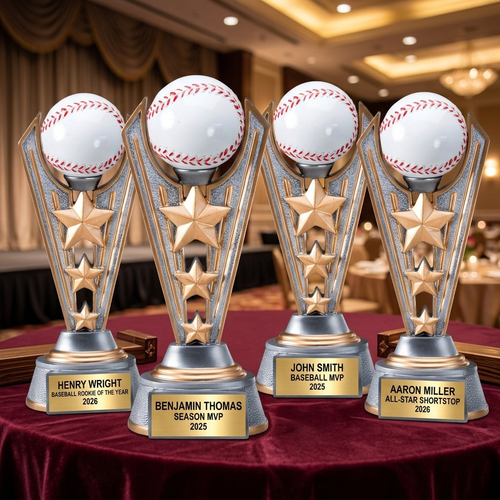 Baseball Award Trophy | Personalized | Custom Engraved | All-Star MVP | Baseball Gift | League Champions | Baseball Trophy | Engraved Trophy - View 6