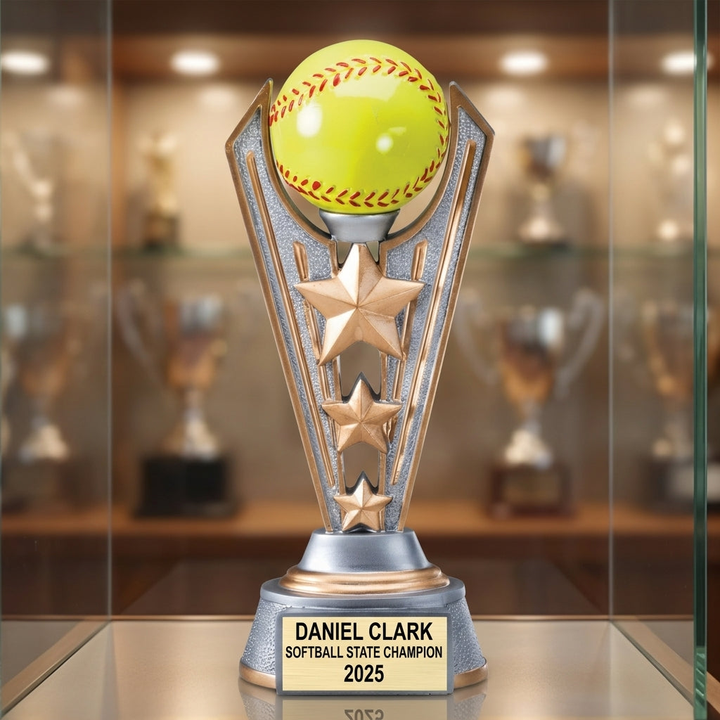 Fastpitch Softball Trophy — view 1